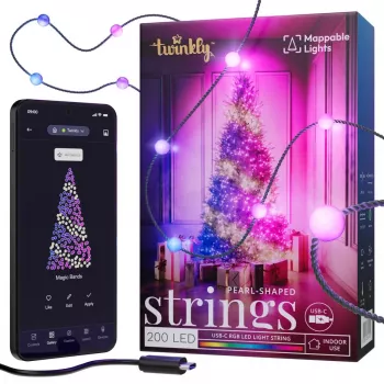 Intelligente Lichterkette Twinkly Strings USB-C Pearls Wi-Fi/Bluetooth Multicolour