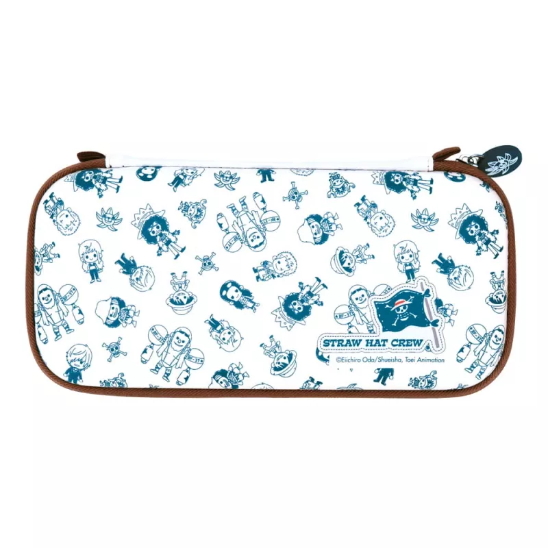 Trageetui FR-TEC One Piece Bag Chibi Nintendo Switch Blau Braun Weiß