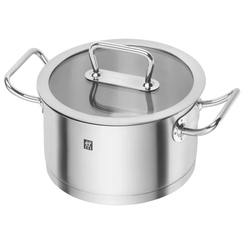 Kochtopfset ZWILLING 65120-005-0 — 5-teilige Edelstahltöpfe, Deckel, ofen- und spülmaschinenfest, Antihaftbeschichtung, max. 200°C