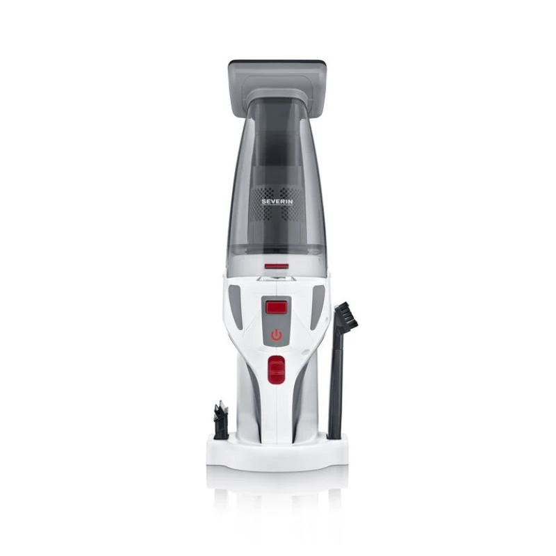Severin HV 7146 Stabstaubsauger/Elektrobesen Akku Trocken & Nass UltraFine 120 W Grau, Rot, Weiß 2,2 Ah