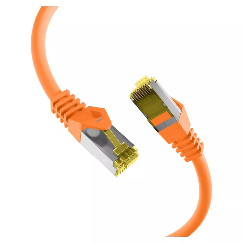 RJ45 Patchkabel Cat.6A S/FTP LSZH Cat.7 Rohkabel orange