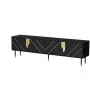 TV-Schrank cama meble Cama 4D MOUNTAIN 2040×400×550 mm schwarz + gold Spanplatte Oberseite