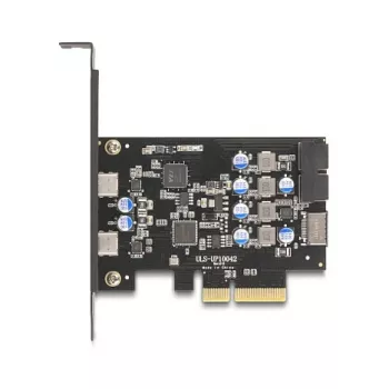 PCI Express x4 Karte DELOCK 90345 mit 2 externen USB Type-C Anschlüssen