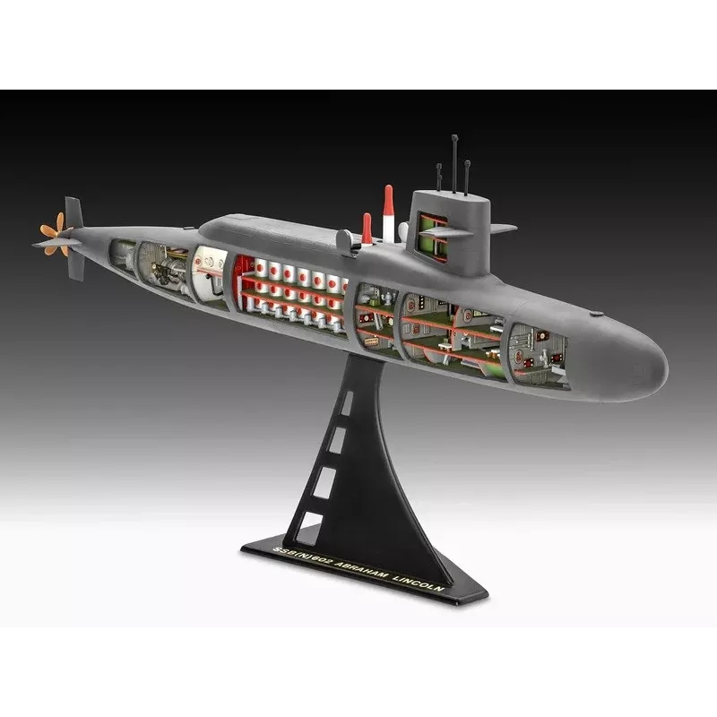Kunststoff-Modellschiff REVELL S.S.B. Abraham Lincoln 1/253 Maßstab Bausatz