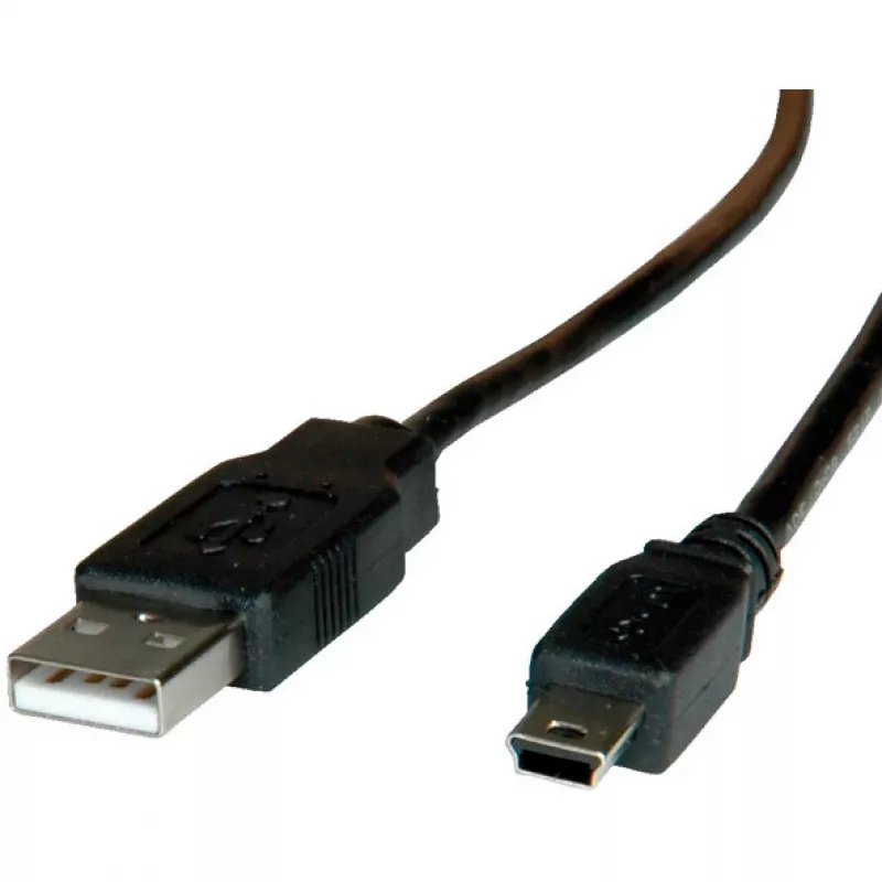 ROLINE USB 2.0 Kabel, Typ A - 5-Pin Mini 0,8m (11.02.8708)