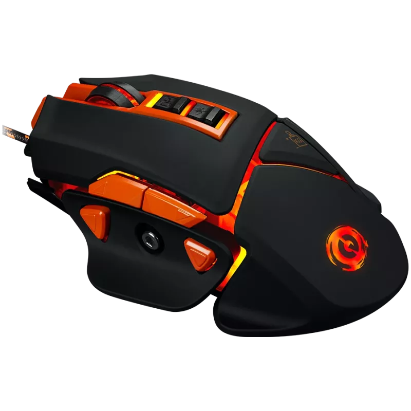 CANYON Maus Hazard GM-6 LED Kabelgebunden Schwarz Orange