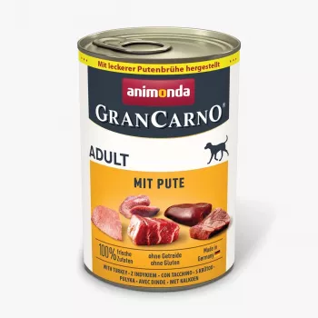 ANIMONDA GranCarno Adult Pute Nassfutter für Hunde, 400 g