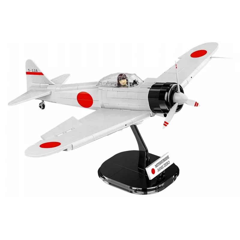 Bausatz Cobi Mitsubishi A6M2 „Zero-Sen“ — 347 Teile, empfohlenes Alter 3+