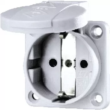 MENNEKES SCHUKO-Einbausteckdose 16A 11030 Grau 2P+E 230V 11030 (11030.)