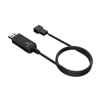 DC-Spannungswandlerkabel Akasa AK-CBFA10-60BK von USB auf 3-Pin & 4-Pin PC-Lüfter, 60 cm