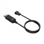 DC-Spannungswandlerkabel Akasa AK-CBFA10-60BK von USB auf 3-Pin & 4-Pin PC-Lüfter, 60 cm