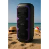 Tragbarer Stereo-Lautsprecher SQUEAK SQ1009 – Bluetooth 5.3, 45 W RMS, 10 h Akkulaufzeit, FM, USB, AUX, LED, 1800 mAh, Schwarz
