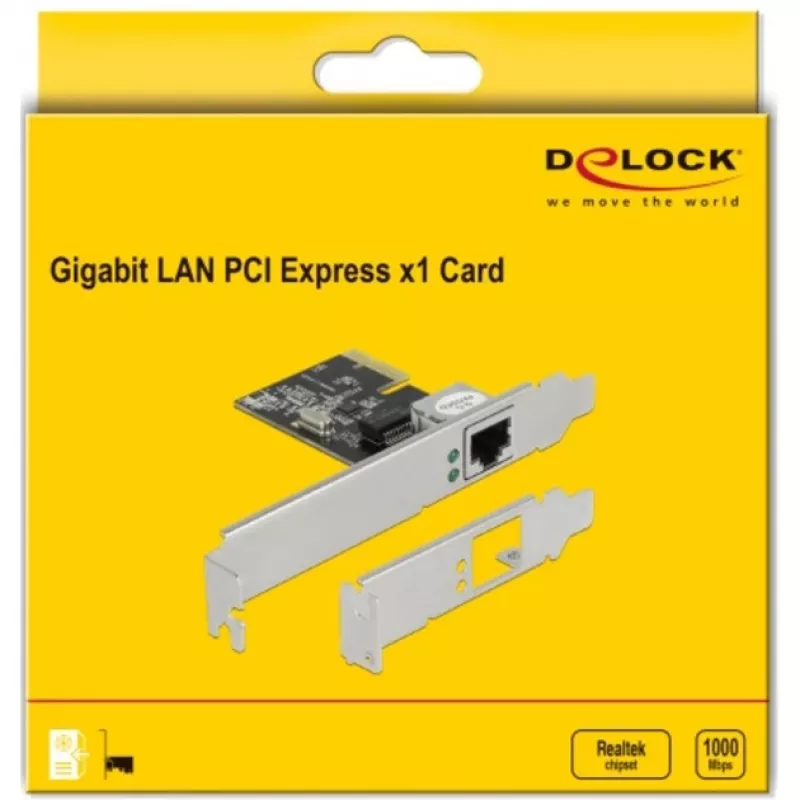PCI Express x1 Karte DeLOCK RTL8111 1 x RJ45 Gigabit LAN