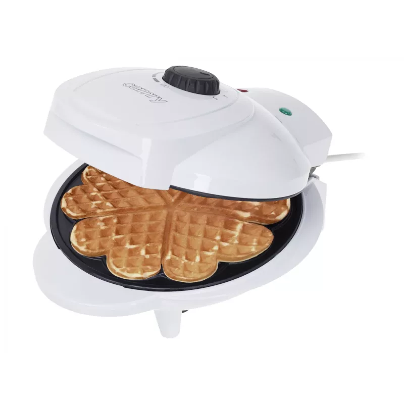 Camry | Waffeleisen | CR 3022 | 1000 W | Anzahl Gebäck 5 | Herzförmig | Weiß