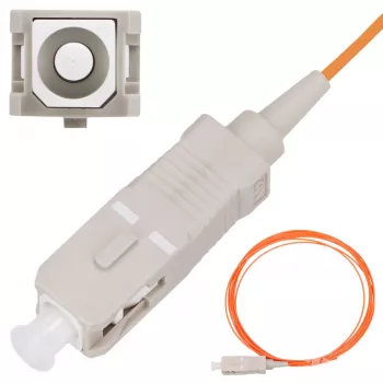 Pigtail SC/UPC Multimode-Kabel Extralink OM2 50 µm 900 µm 2 m FTTH orange