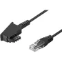 Wentronic Goobay - Telefonkabel - TAE-F (M) - RJ-45 (M) - 15 m - Schwarz (51236)