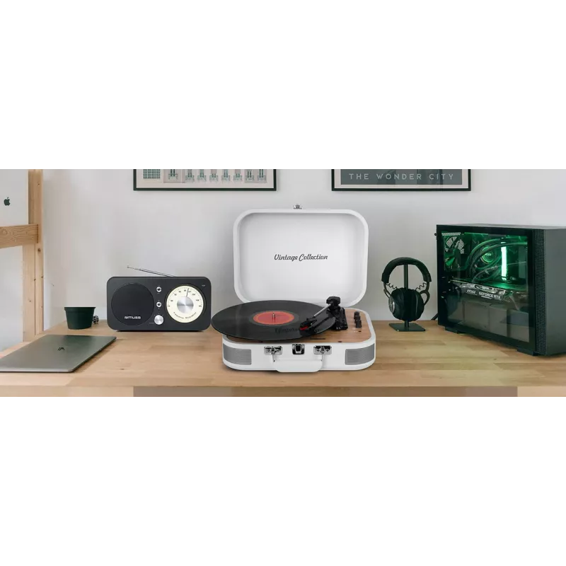 Muse | Turntable Stereo System | MT-201WW | Turntable Stereo System | USB-Anschluss | AUX-Eingang
