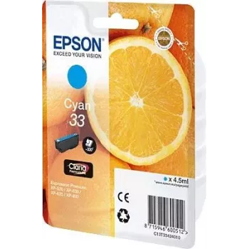 Epson Oranges C13T33424010 Tintenpatrone 1 Stück Original Cyan