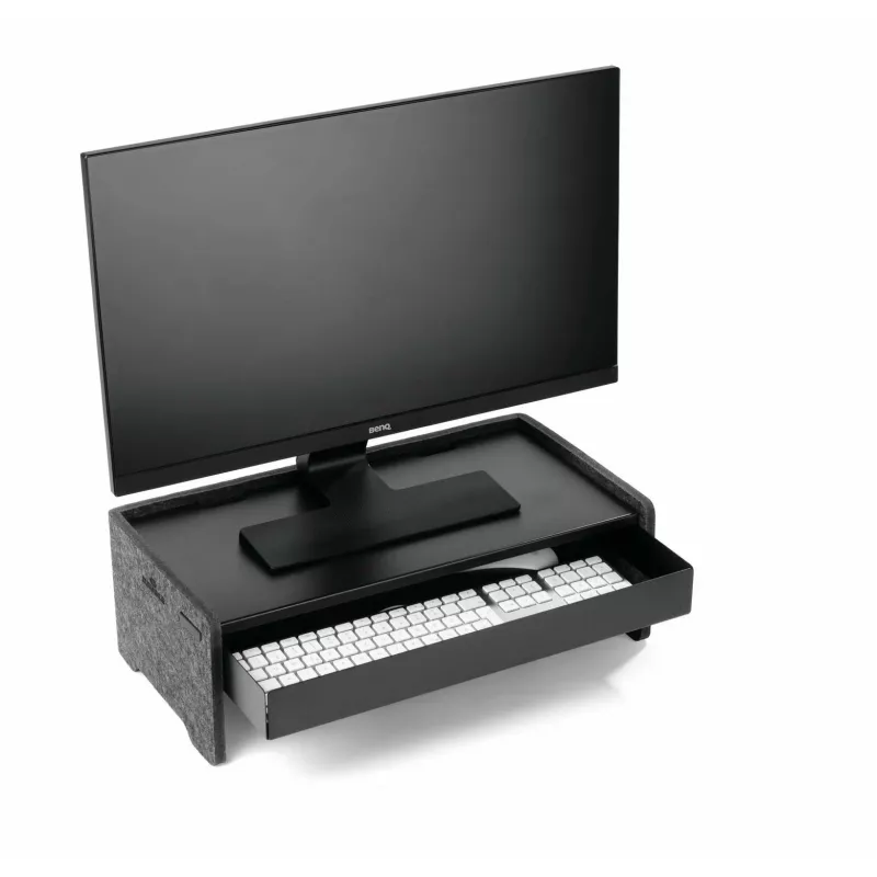 Schublade Durable 508201 Monitorhalterungs-Zubehör Schwarz Metall 468 mm Breite 221 mm Tiefe 53 mm Höhe