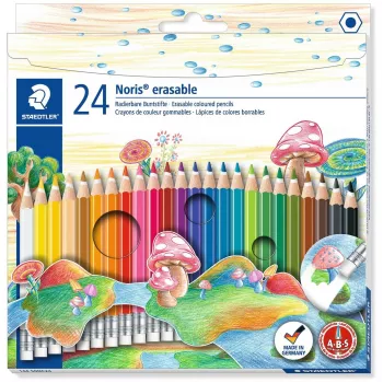 Ausradierbare Buntstifte Staedtler Noris 144 50 Multicolour 24 Stück