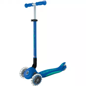 Primo Foldable Plus Lights, Scooter dunkelblau/türkis