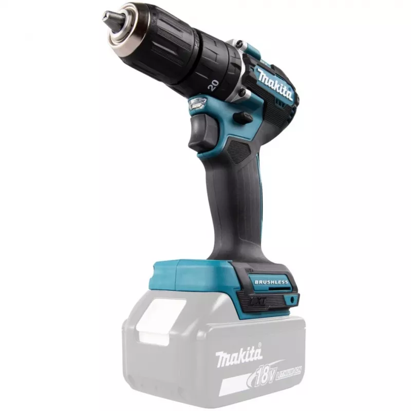 Makita DHP487Z Bohrmaschine 1700 U/min Schlüssellos 1,4 kg Schwarz, Blau