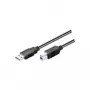 Wentronic Goobay USB 3.0 SuperSpeed-Kabel, Schwarz, 1,8 m – USB 3.0-Stecker (Typ A) > USB 3.0-Stecker (Typ B) (93655)