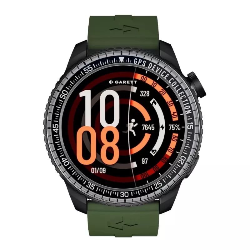 Smartwatch Garett Compass GPS schwarz — Garett Compass GPS Smartwatch, schwarz