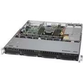 Supermicro SC813M F2TQC4-R407CB - Rack-Montage - 1U - ATX - SATA/SAS - Hot-Swap - Schwarz