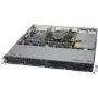 Supermicro SC813M F2TQC4-R407CB - Rack-Montage - 1U - ATX - SATA/SAS - Hot-Swap - Schwarz