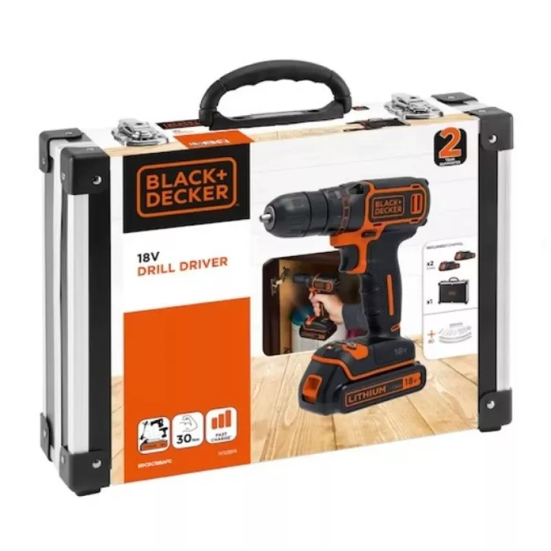 Schwarz+DECKER 18V Bohrschrauber BDCDC18BAFC-QW