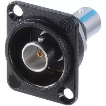 Neutrik NBB75DFIB-P - BNC - Schwarz - Edelstahl - Messing - Polyoxymethylen (POM) - Polytetrafluorethylen (PTFE) - Zink - Messing - 1,5 V - 3 mO (NBB75DFIB-P)