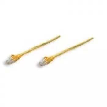 Intellinet Netzwerk-Patchkabel, Cat5e, 7,5m, Gelb, CCA, SF/UTP, PVC, RJ45, vergoldete Kontakte, rastnasenfreier Knickschutz, Lifetime-Garantie