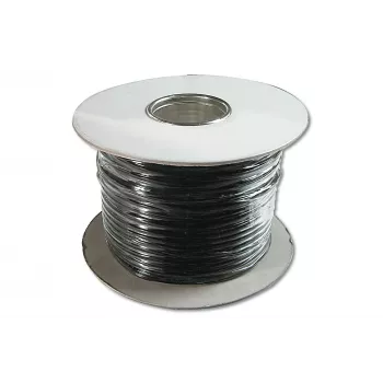 Flaches Telefoninstallationskabel Digitus AK-460701-100-S RJ11 100m Schwarz