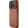 Mujjo Full Leder Case MagSafe Case für iPhone 17 Pro Braun