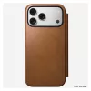 Mobiltelefon-Folio Nomad Modern Leather Folio Hülle für iPhone 17 Pro Max – Tan, passend für bis zu 17,5 cm (6,9 Zoll) Bildschirm, 4 Kartenfächer