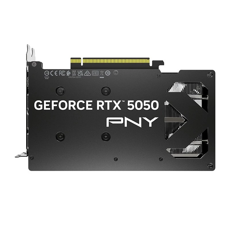 Grafikkarte PNY GeForce RTX 5050 – 8 GB GDDR6, 2317 MHz, 128-Bit, PCIe x8 5.0, Dual-Fan-Kühlung