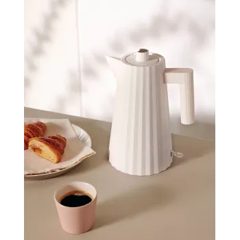 Alessi MDL06 B Falten-Wasserkocher, Schwarz Euro-Stecker