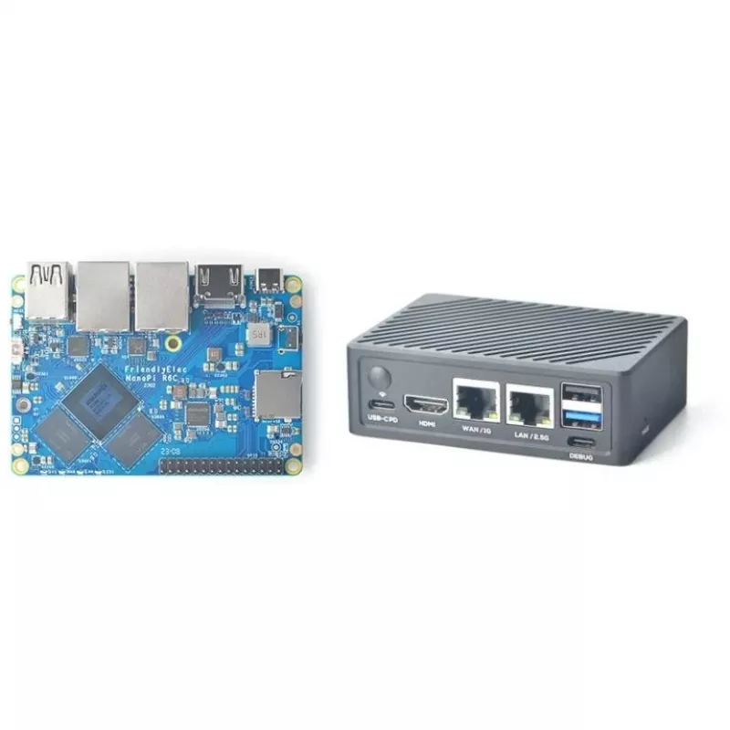 ALLNET FriendlyELEC NanoPI R6C Dual-2.5G ETH 8G RAM / 32G emmC Combo mit Gehäuse