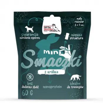 SYTA MICHA Mini-Leckerlis mit Kaninchen - Hundeleckerli - 60 g
