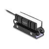 Kühlkörper DELOCK 18460 für M.2 SSD 2280 — Aluminium/Kupfer, RGB 5V, Schwarz