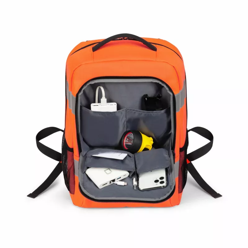 DICOTA P20471-18 Rucksack Schwarz Grau Orange recyceltes PET