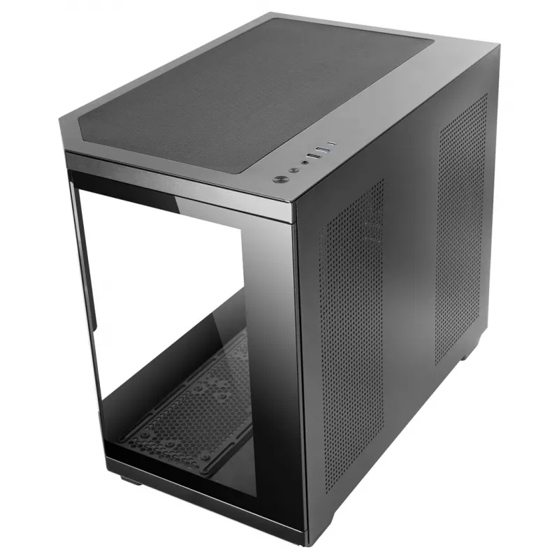 Mars Gaming MC3TCORELCDM Computergehäuse Mini Tower Schwarz