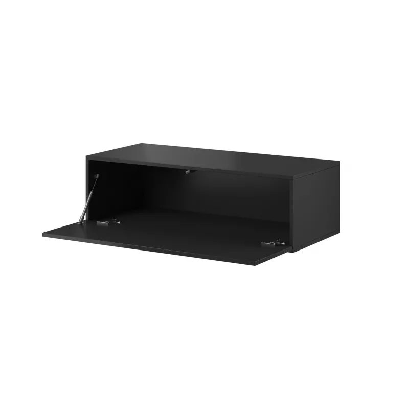 Cama Wohnzimmer-Schrankset VIGO SLANT 3 schwarz/schwarz glänzend
