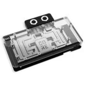 Flüssigkeitskühlblock Alphacool Core RX 9070 XT Swift+ Transparent Chrom für GPU