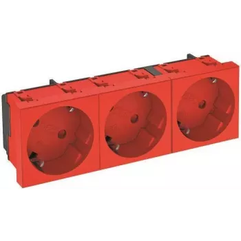 OBO STD-D3S SRO3 Steckdose 33° Dreifach-Steckdose mit Erdung 6120129 1 (6120129)