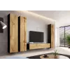 Cama geschlossen Schrank VIGO '180' 180/40/30 schwarz/Wotan-Eiche