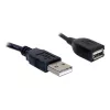 USB 2.0 Verlängerungskabel DeLOCK 82457 0,15 m Schwarz