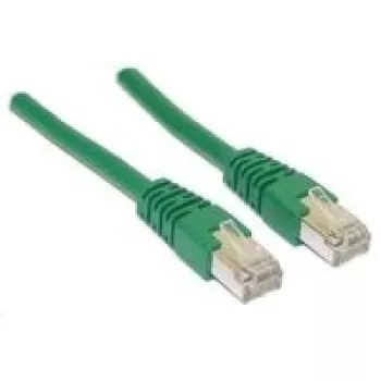 Wentronic Goobay CAT 5e Patchkabel, SF/UTP, Grün, 0,5 m - CCA Kupfer-Mix (68042)
