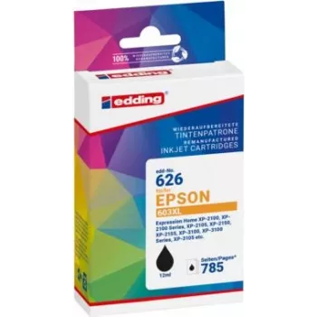 edding Druckerpatrone EDD-626 schwarz kompatibel mit EPSON 603XL Bk